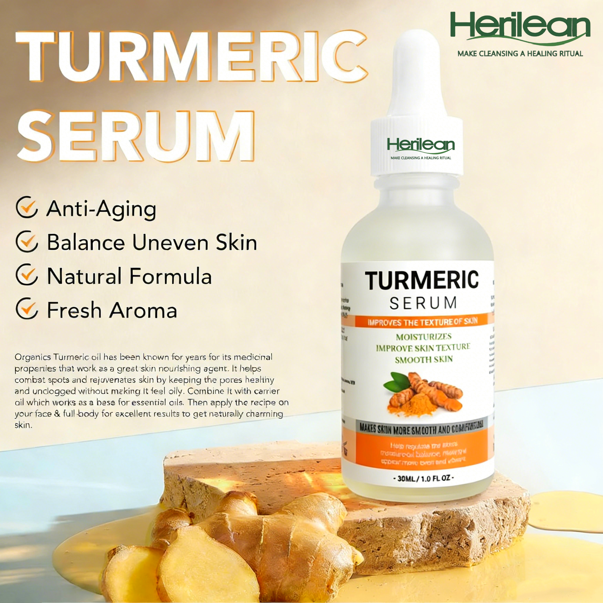 HERILEAN-Multi-Use Turmeric Serum