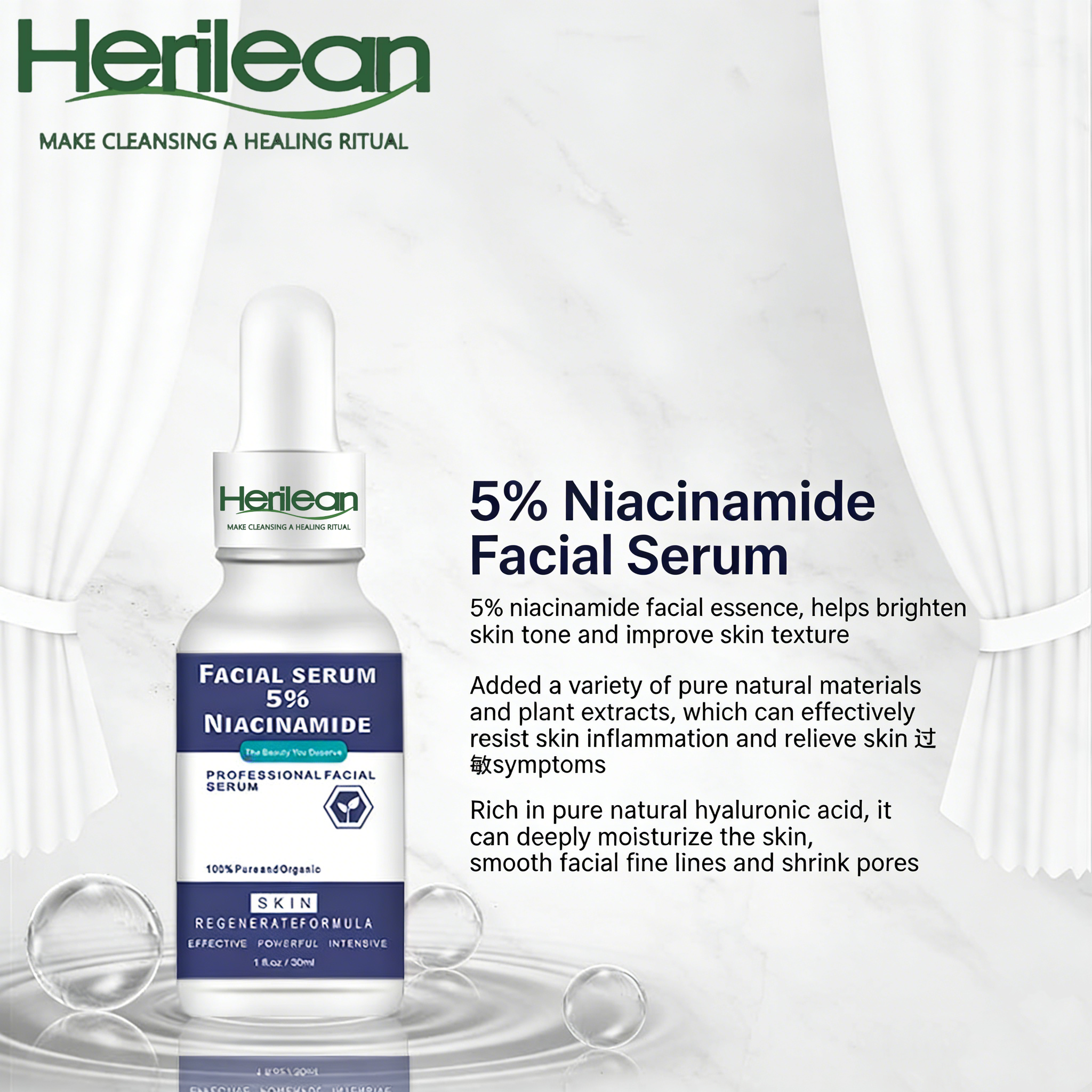 HERILEAN-5% Niacinamide Facial Serum