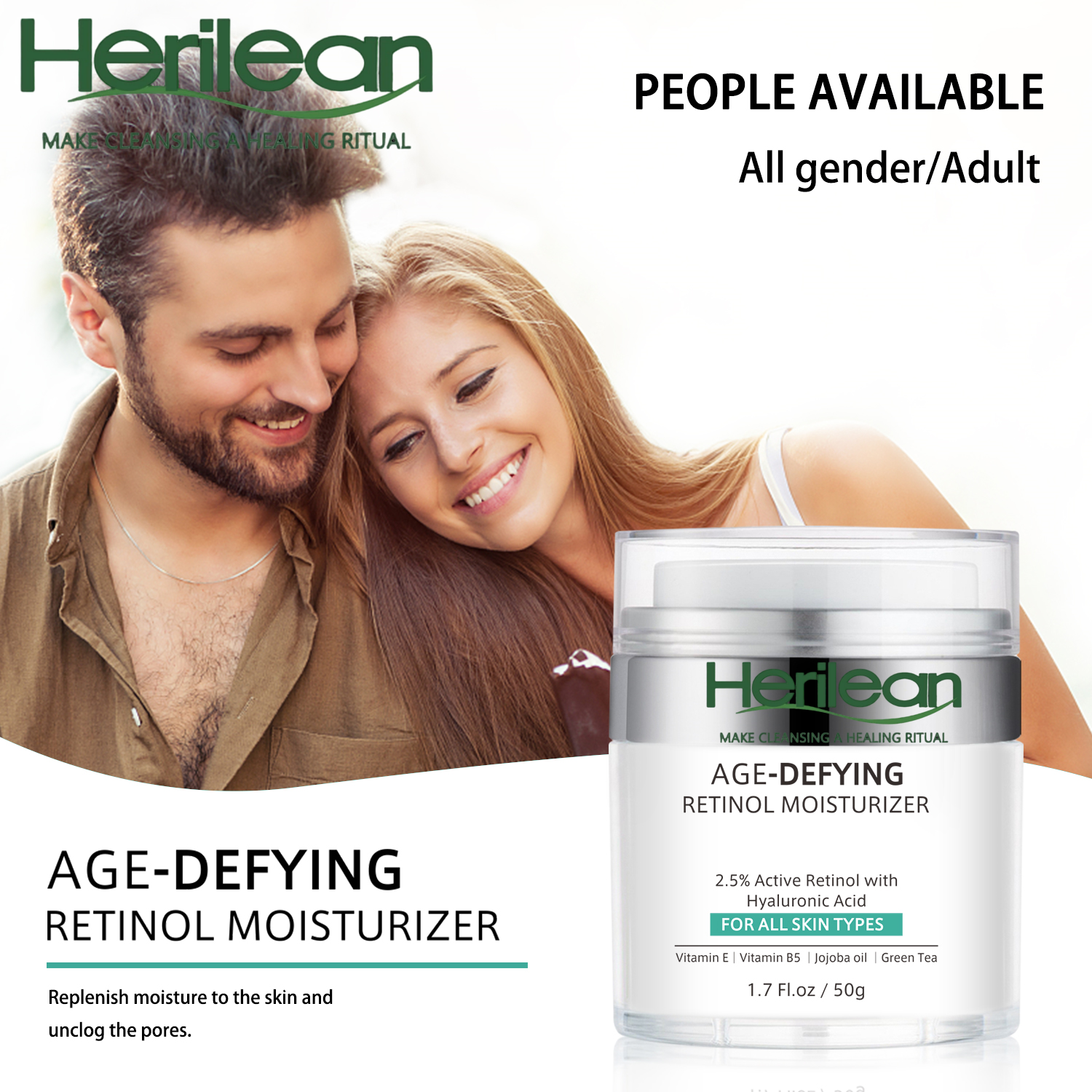 HERILEAN Age-Defying Retinol Moisturizer