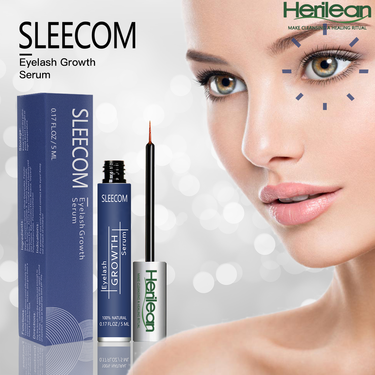 HERILEAN-Eyelash Growth Serum (Blue)