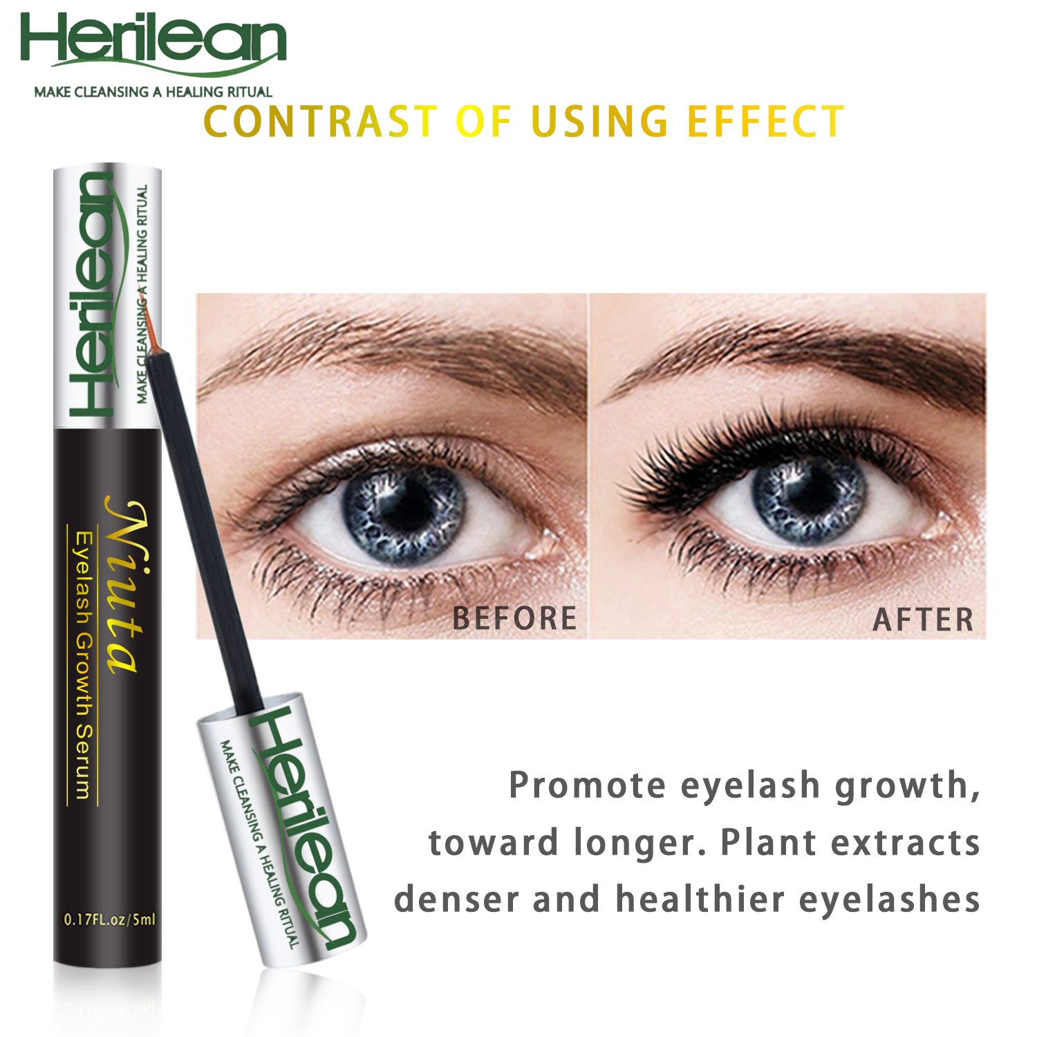 HERILEAN-Eyelash Growth Serum (Black)