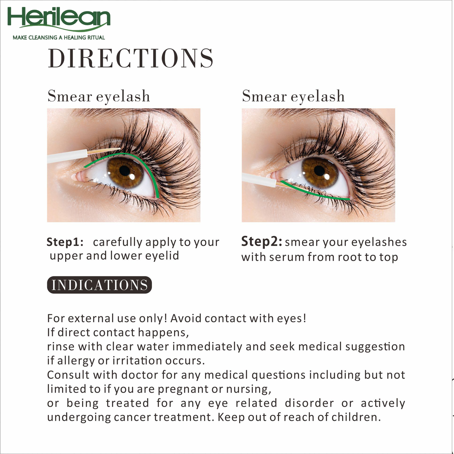 HERILEAN-Eyelash Growth Serum(White)